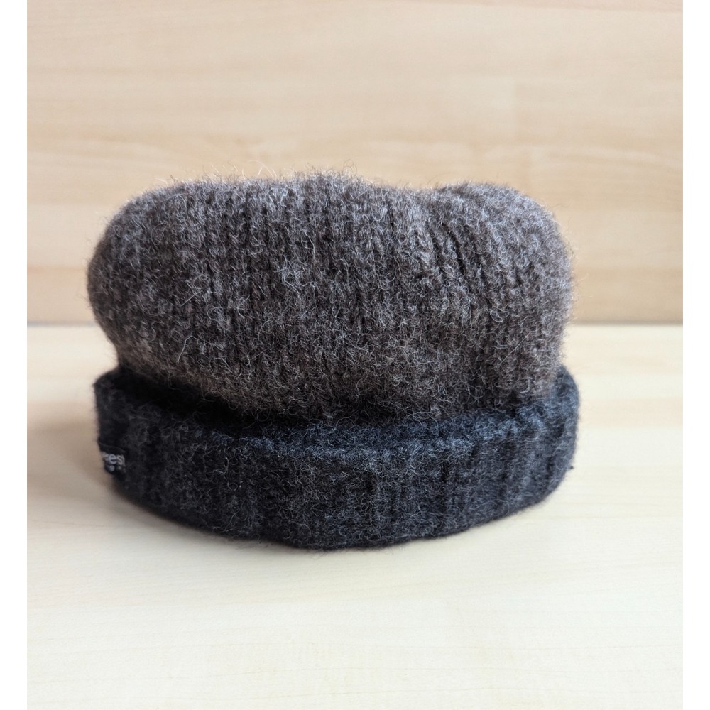 Everest Designs Dapper Don Made in Nepal Fleece Lined Wool Hat Grey Brown - Picture 5 of 12